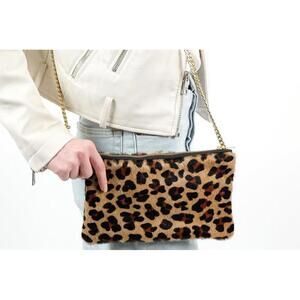 Parker & Hyde Crossbody in Leopard, NWT and Chain Included